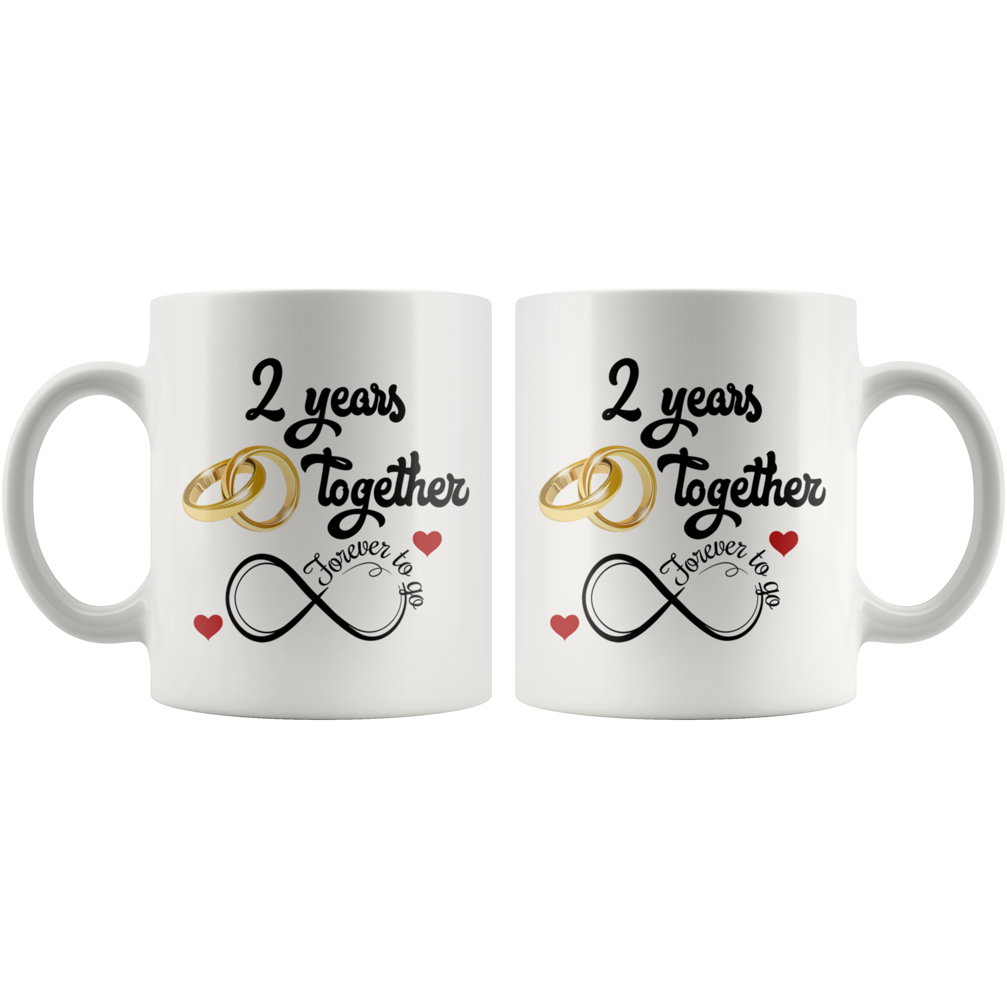 Second Wedding Anniversary Gift For Him And Her, 2nd Anniversary Mug F - Freedom Look