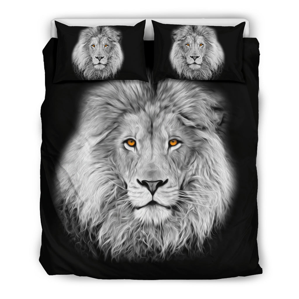 Black White Lion Bedding Set Freedom Look