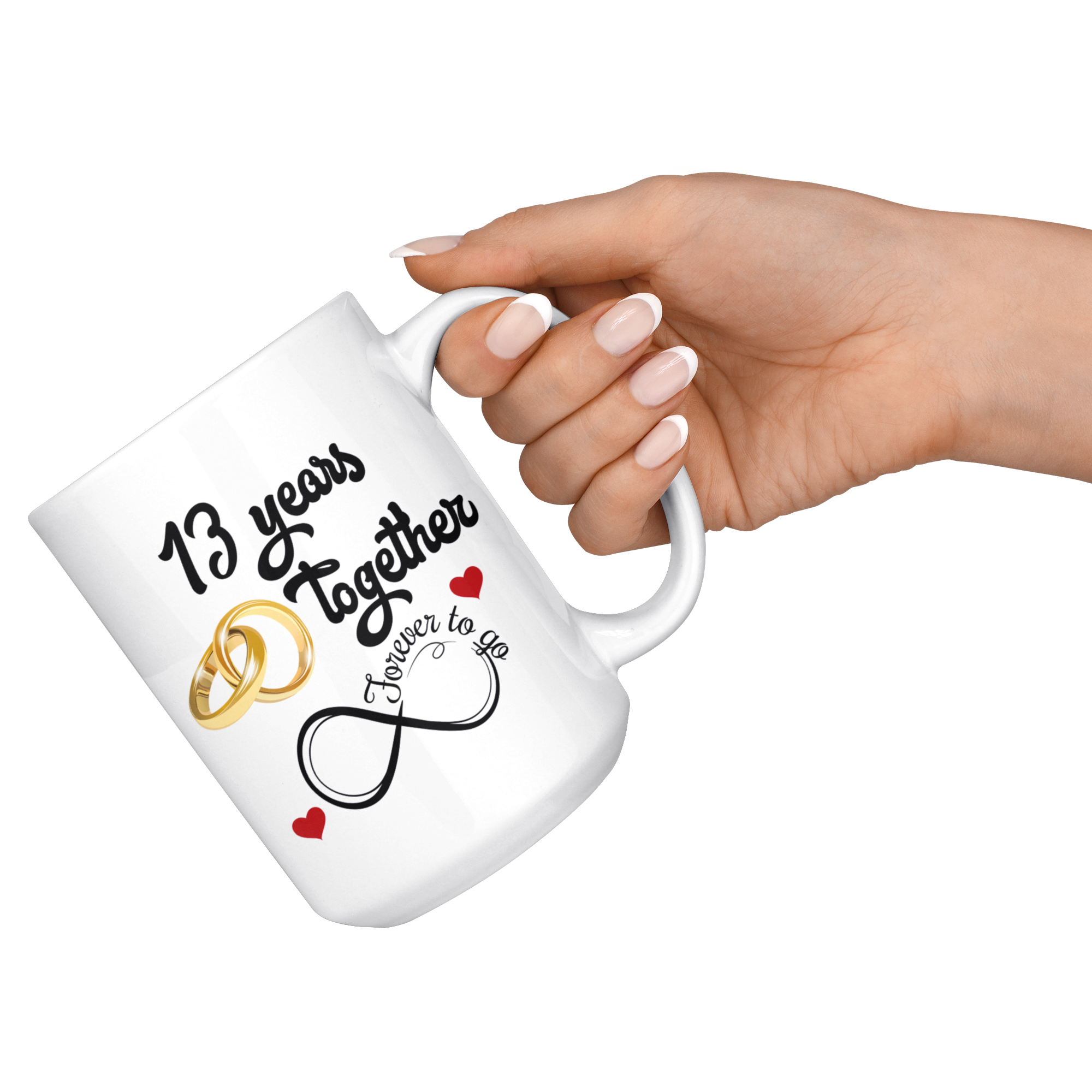 13th Wedding Anniversary Gift For Him And Her 13th Anniversary Mug Fo Freedom Look