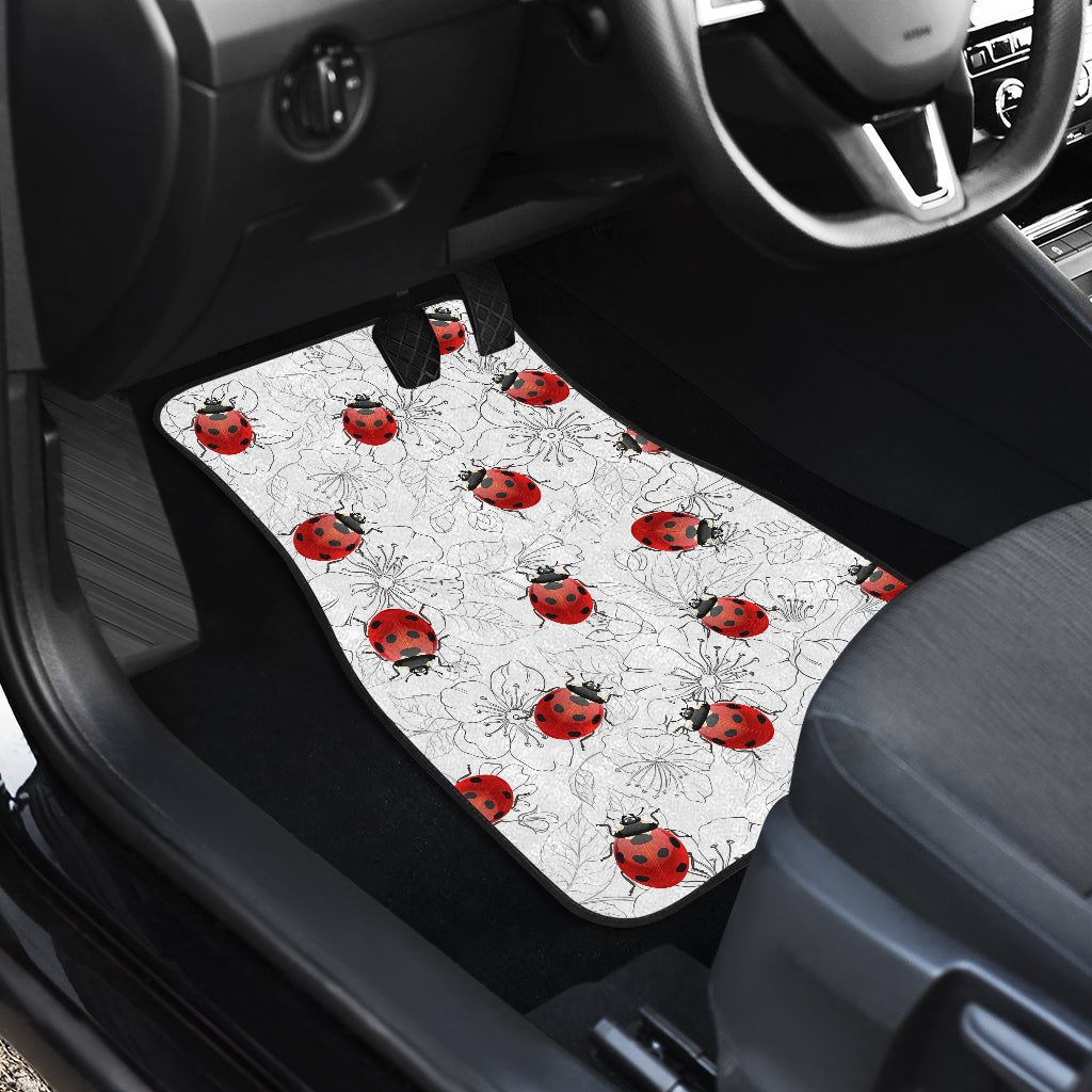 Ladybug Front And Back Car Mats Ladybird Car Floor Mats Set Set