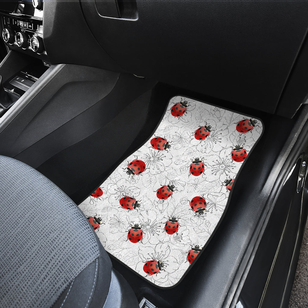 Ladybug Front And Back Car Mats Ladybird Car Floor Mats Set Set