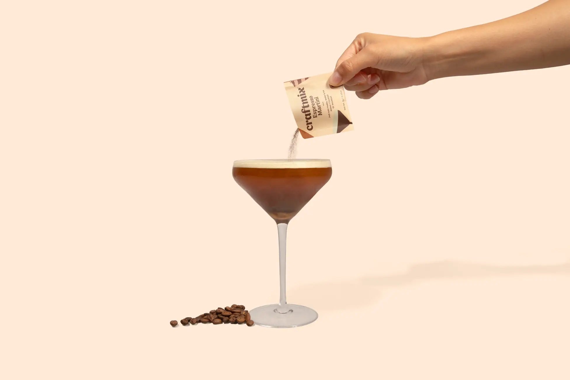 Espresso Martini Single-Serving Cocktail or Mocktail Mixer
