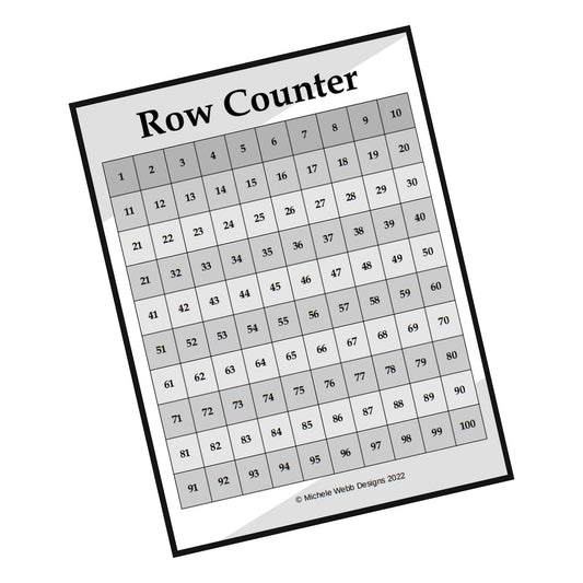 Printable Row Counter, PDF Digital Download – HCK Crafts