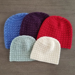 Textured Hat Crochet Pattern, PDF Digital Download - HCK Crafts