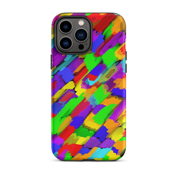 Pouring Rainbows Tough iPhone Case