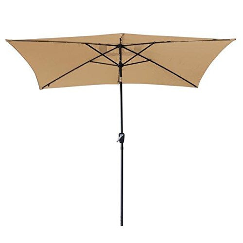 10 X6 5 Rectangular Patio Umbrella With Lights Koval Inc