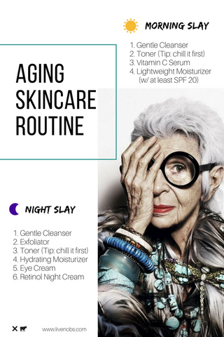 No B.S. blog aging skincare routine