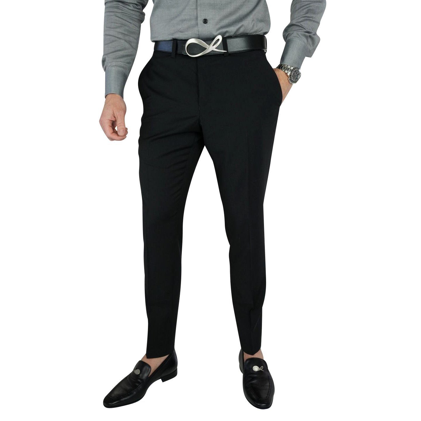 Buy Black Tapered Velvet Coord Trousers 10L, Trousers