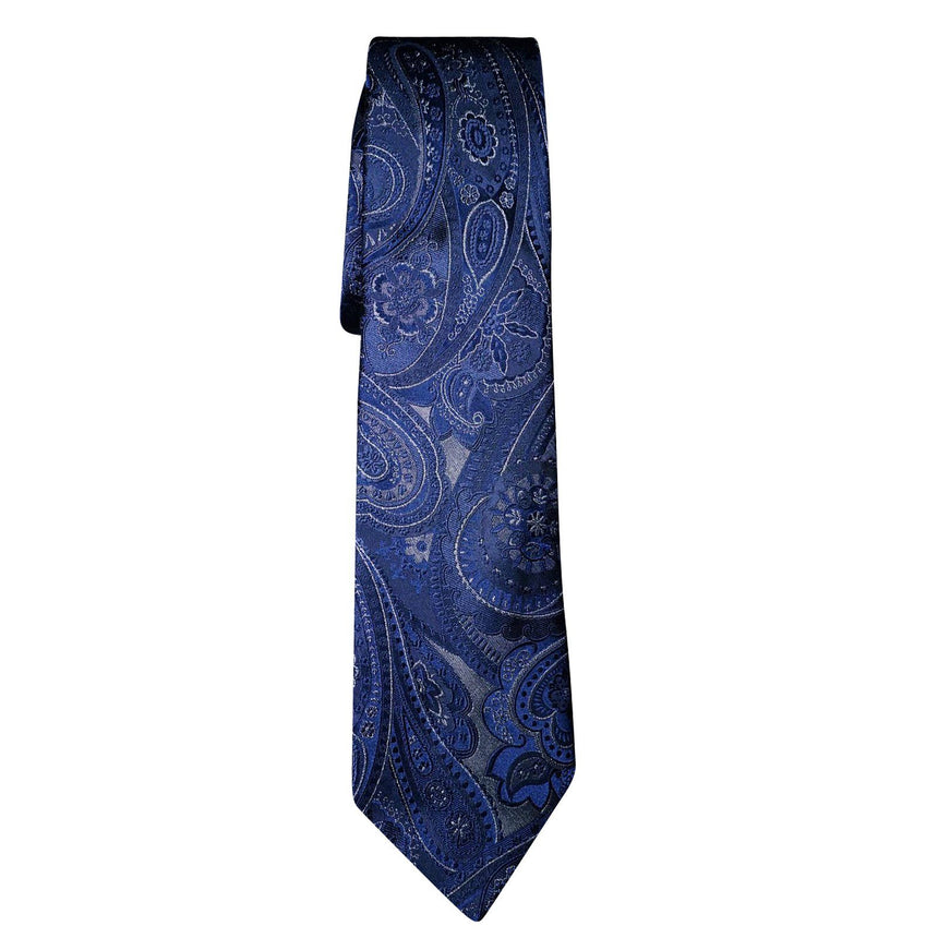 A Venetian silk blue paisley tie