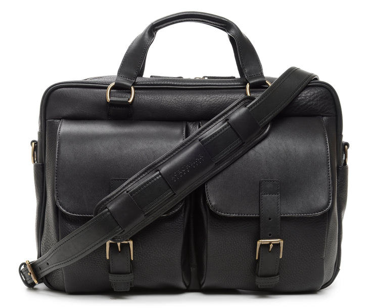 The Barton By Korchmar - Full Grain Leather Laptop Briefcase