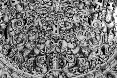 Detalle de la bóveda del templo de Santa María La Blanca, en España