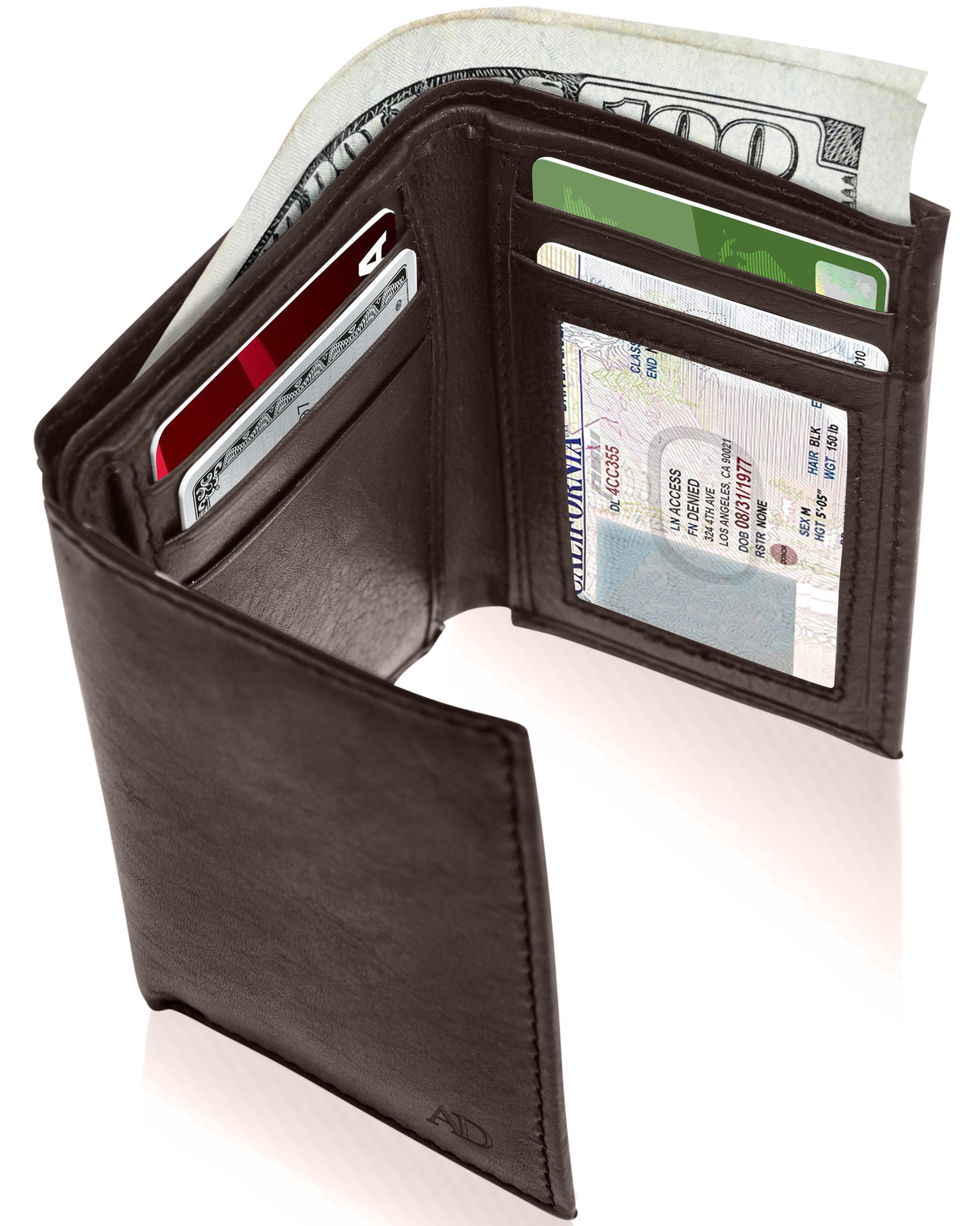 Slim Trifold Wallet With ID Window