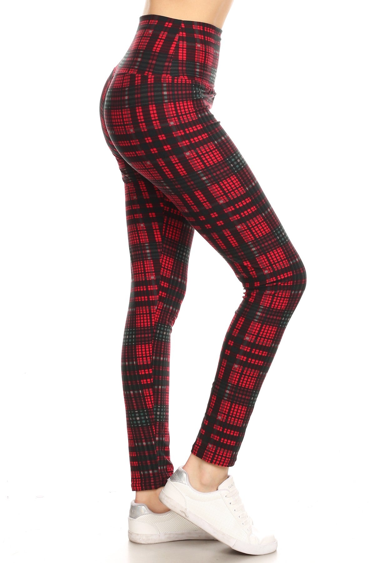 christmas plaid leggings