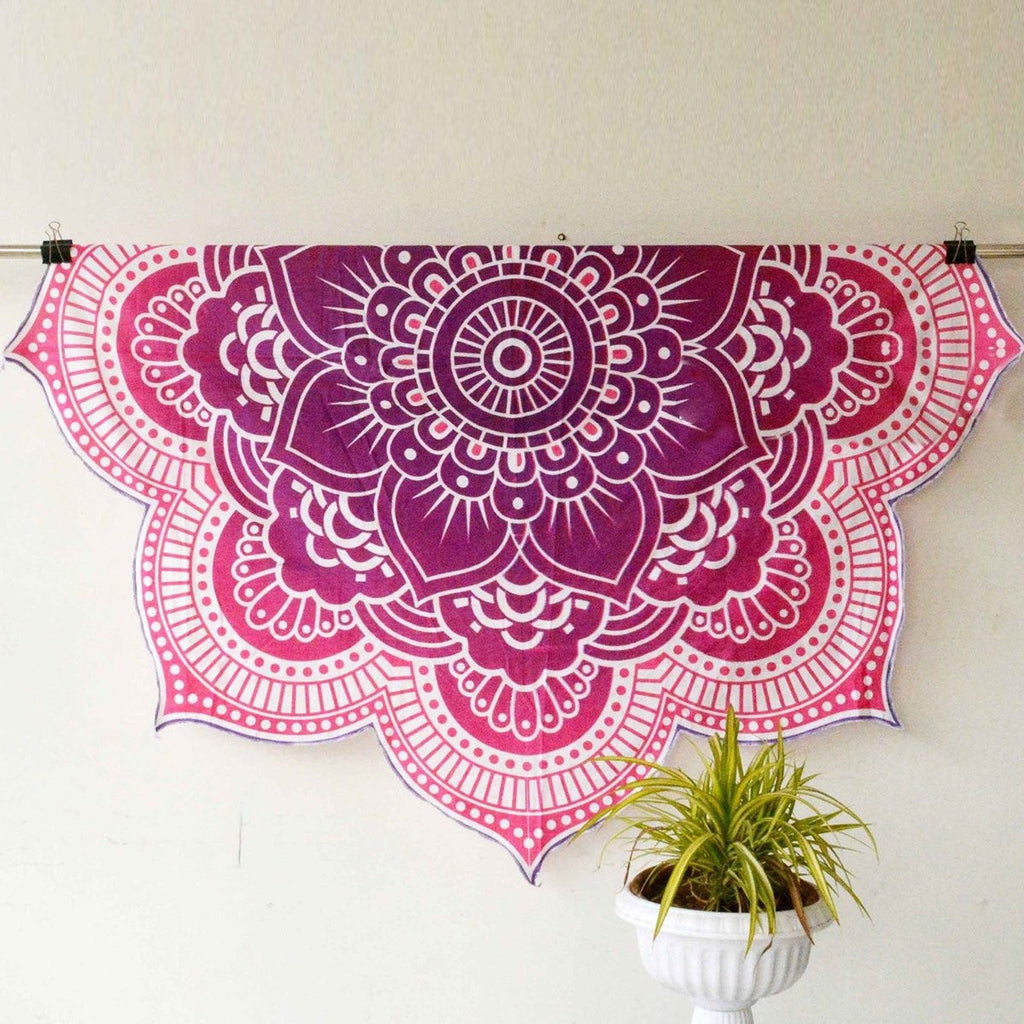 Download Mandala Lotus Flower Shape Beach Blanket | moonshadowmiracles