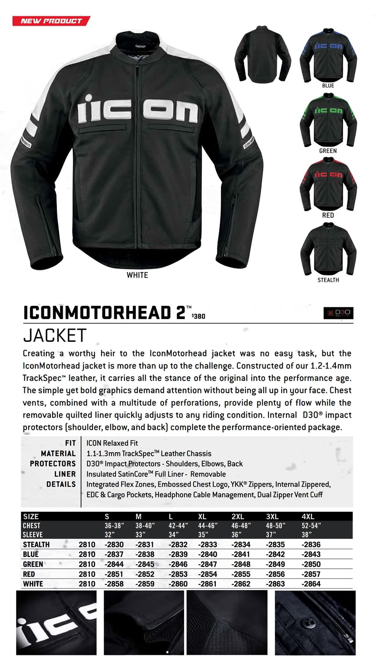 Icon Motorsports Spring 2016 Jackets Vest Lookbook
