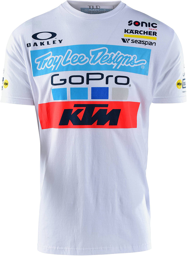 T-Shirt Troy Lee Design KTM Lucas Oil - White