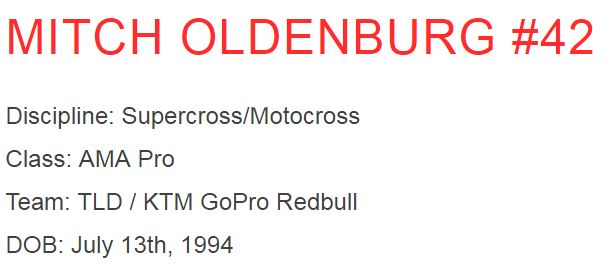 Troy Lee Designs TLD Pro MotoX Athletes - OffRoad - Dirt MX - Supercross - Team KTM Factory KTM Pro MX Off Road Riders Team