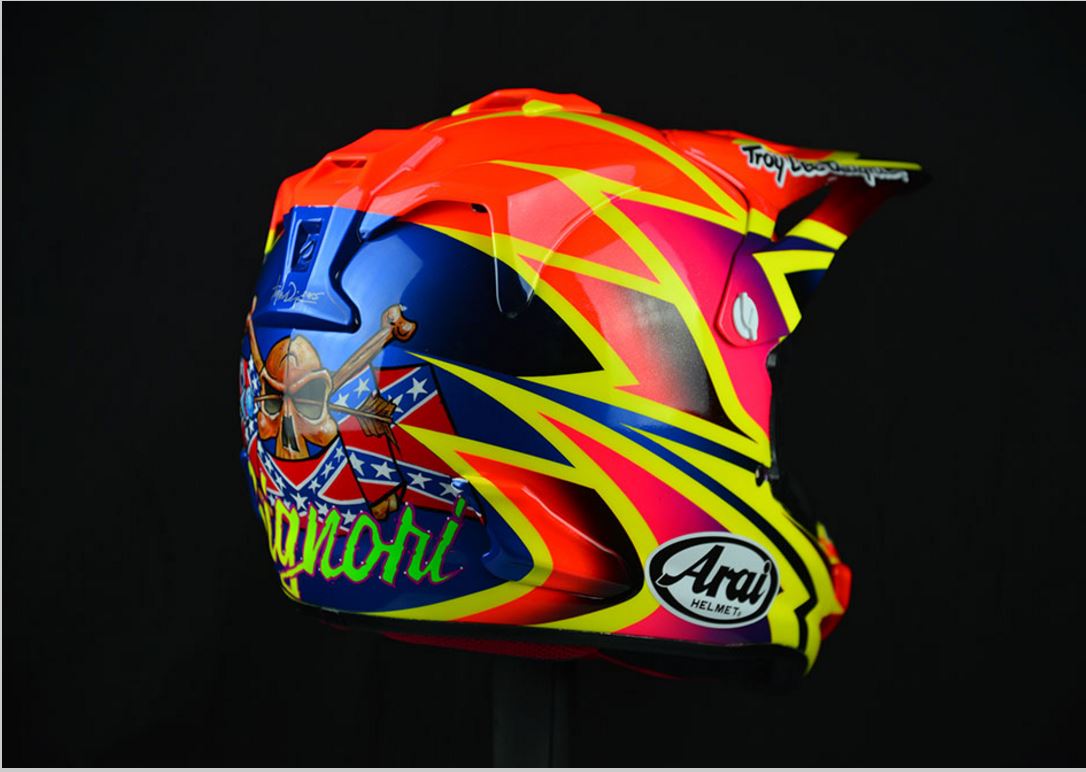 Troy Lee Designs – Design Painting – Custom Painting of Motorcycle Helmets Peek Look 2016 – TLD – Bike Helmets, Auto Helmets