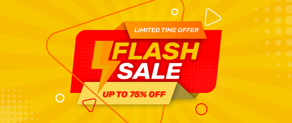 Flash Sale Up to 50% Off!