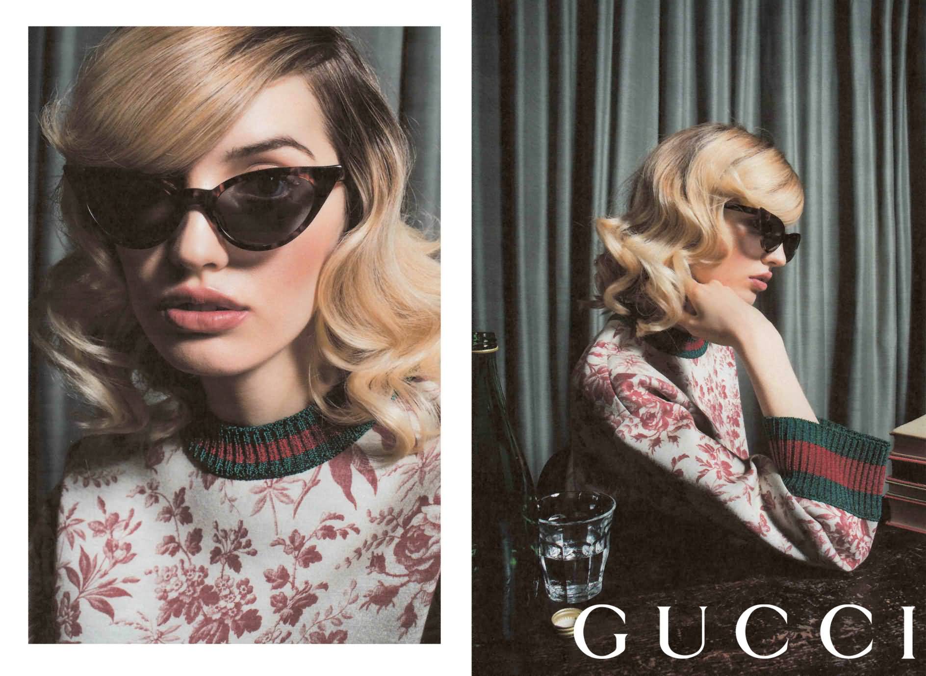 Gucci Eyewear Women's Cat Eye Fashion Sunglasses