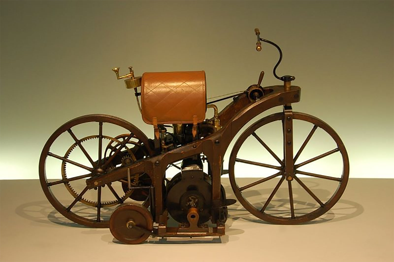 The Replica of first combustion engine motorcycle