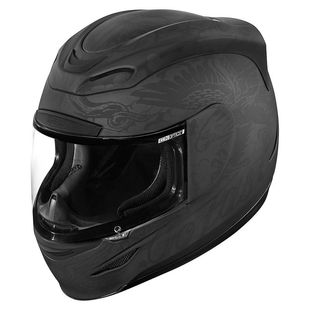 Icon Motosports All-Out Airmada Scrawl Street Helmets