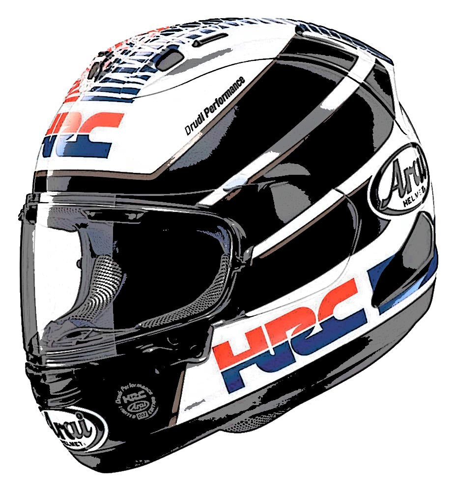 Arai Motorcycle Helmet - Honda Racing Corporation X HRC Helmet Style Release