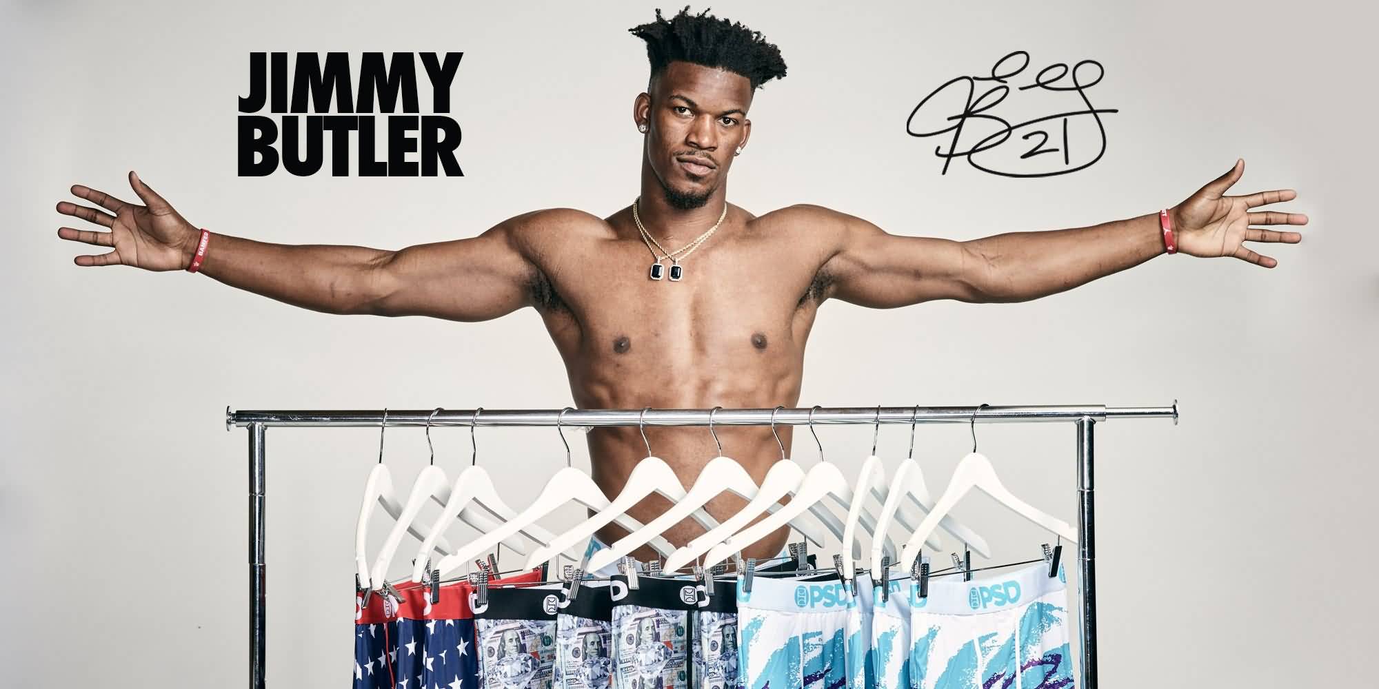 PSD Underwear 2017 NBA Star Jimmy Butler Active Lifestyle