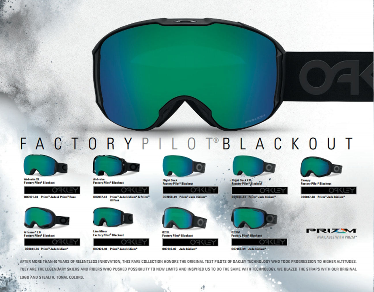  Oakley Snow Goggles and Helmets 2016