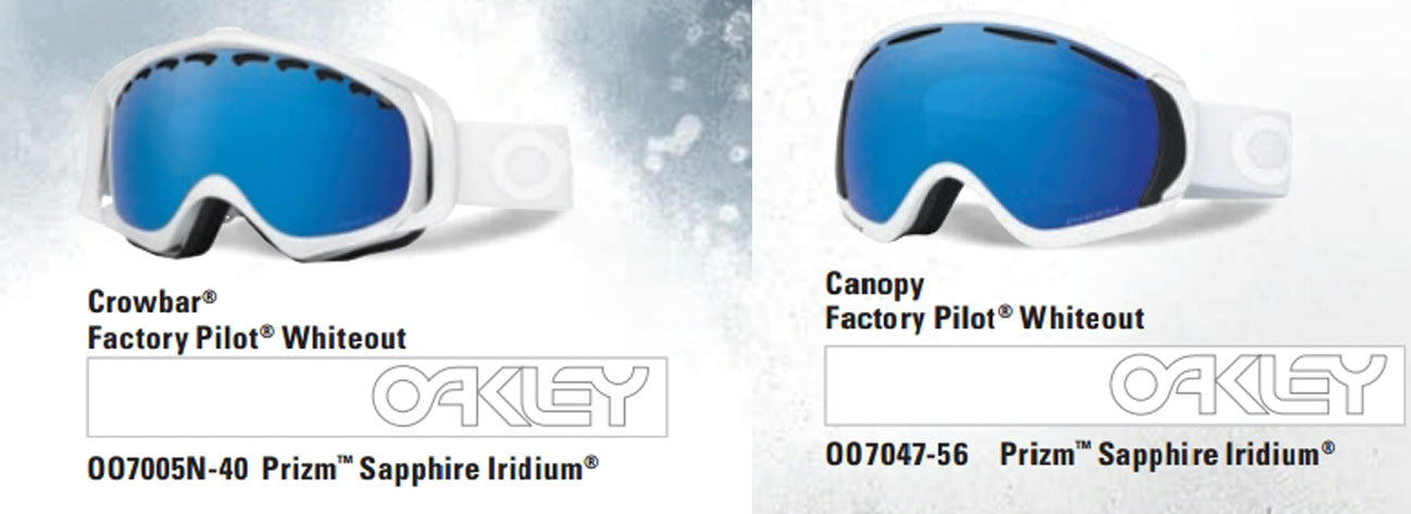  Oakley Snow Goggles and Helmets 2016