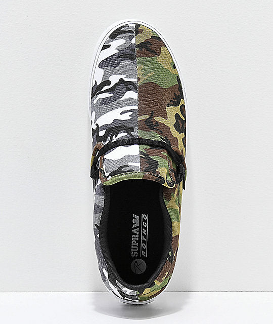 Rothco x Supra Cuba Can't See Me Camo Skate Shoes