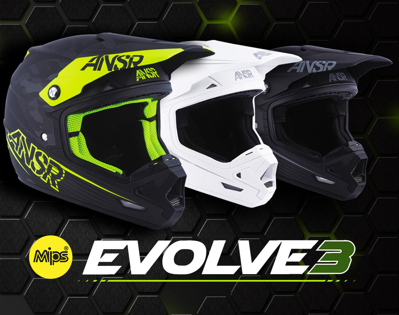 Answer Racing 2017 Evolve 3 MIPS Offroad Motocross Motorcycle Helmet