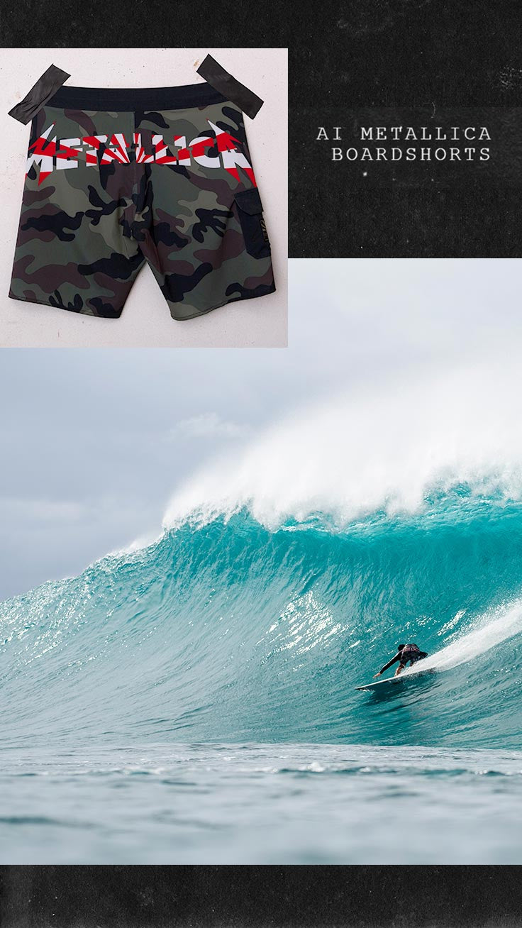 AI METALLICA BOARDSHORTS