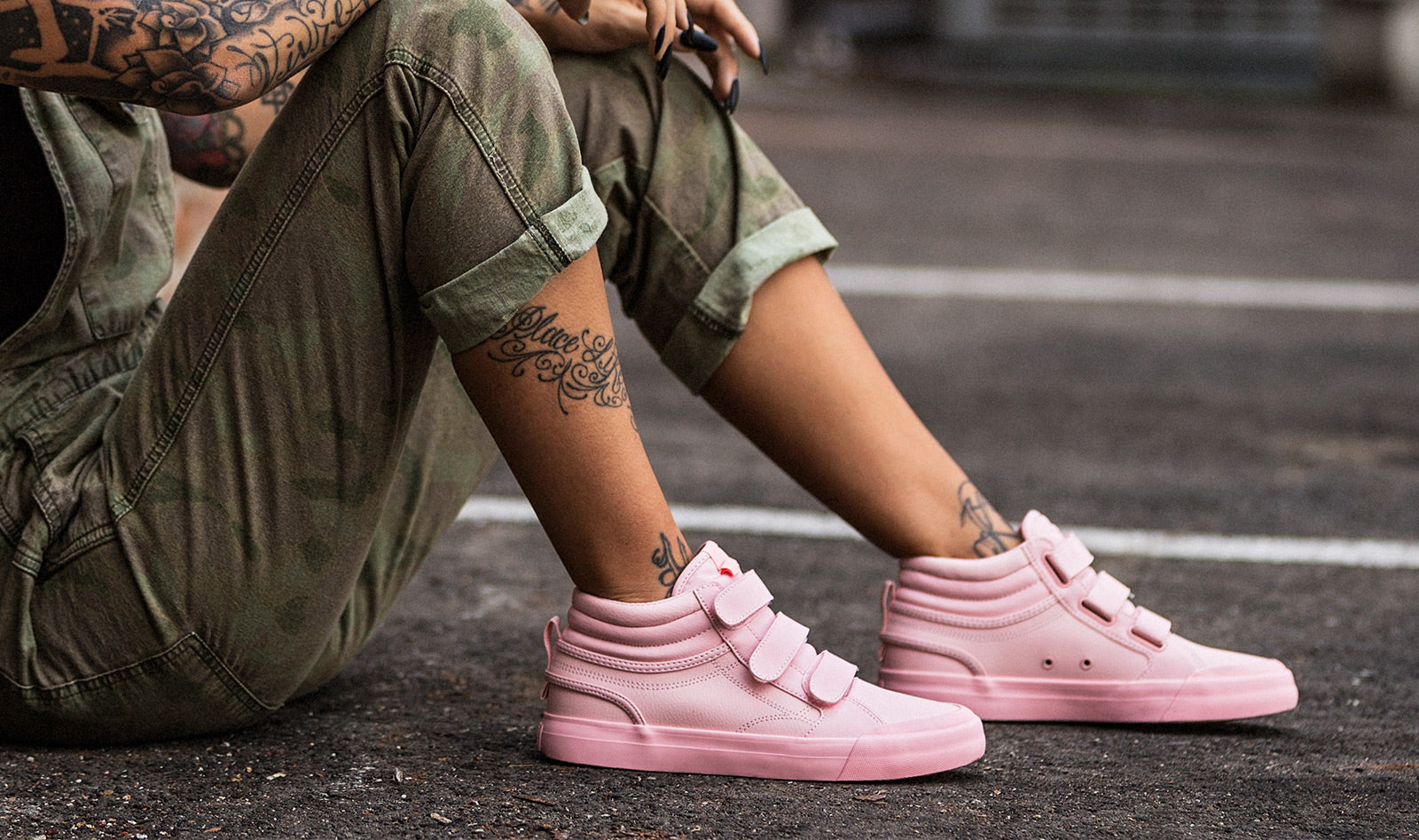 DC Pink Rose Collection Footwear