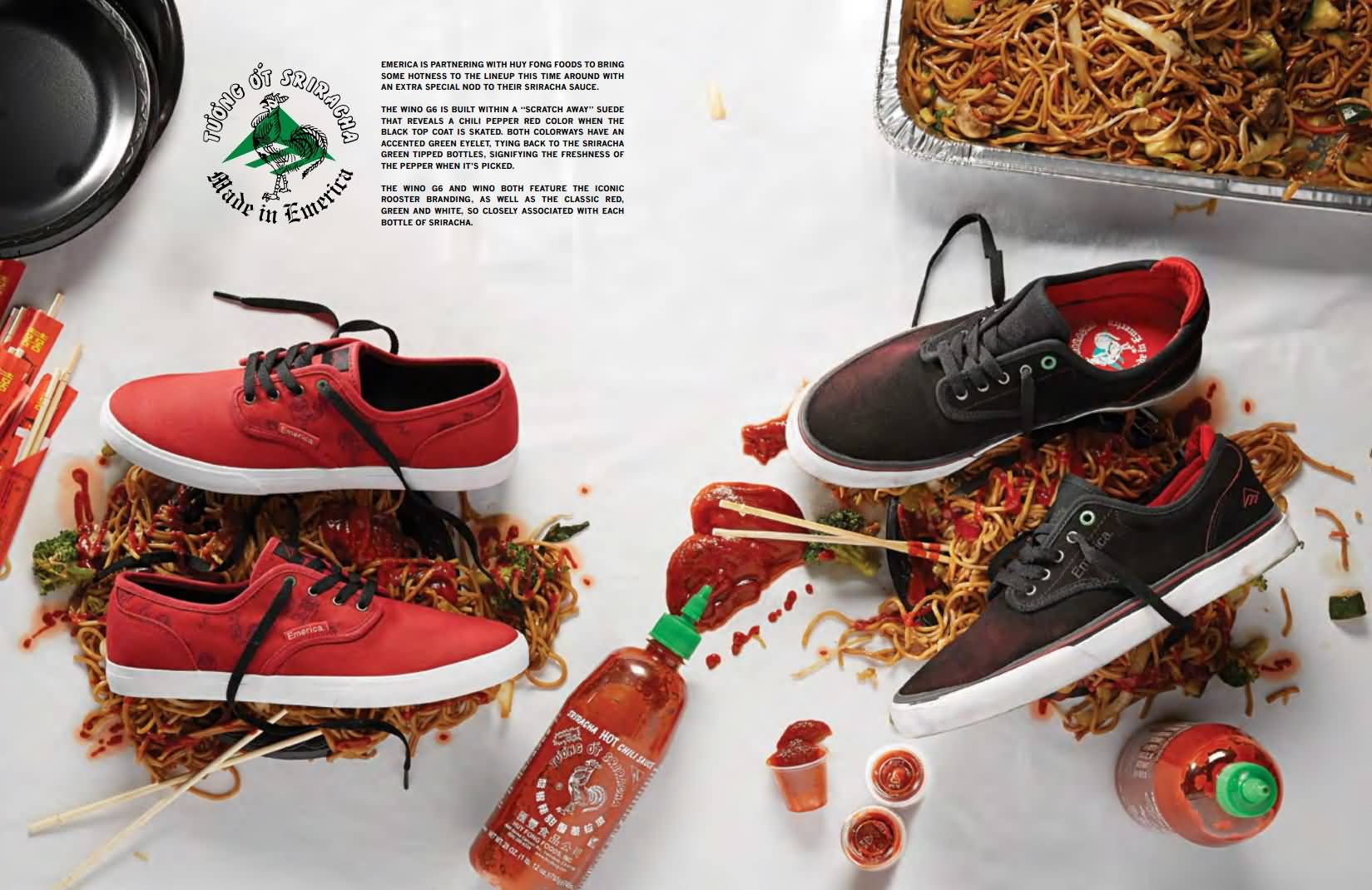 Emerica Skate Fall 2017 Huy Fong Foods Collab | Sriracha Sauce Collection