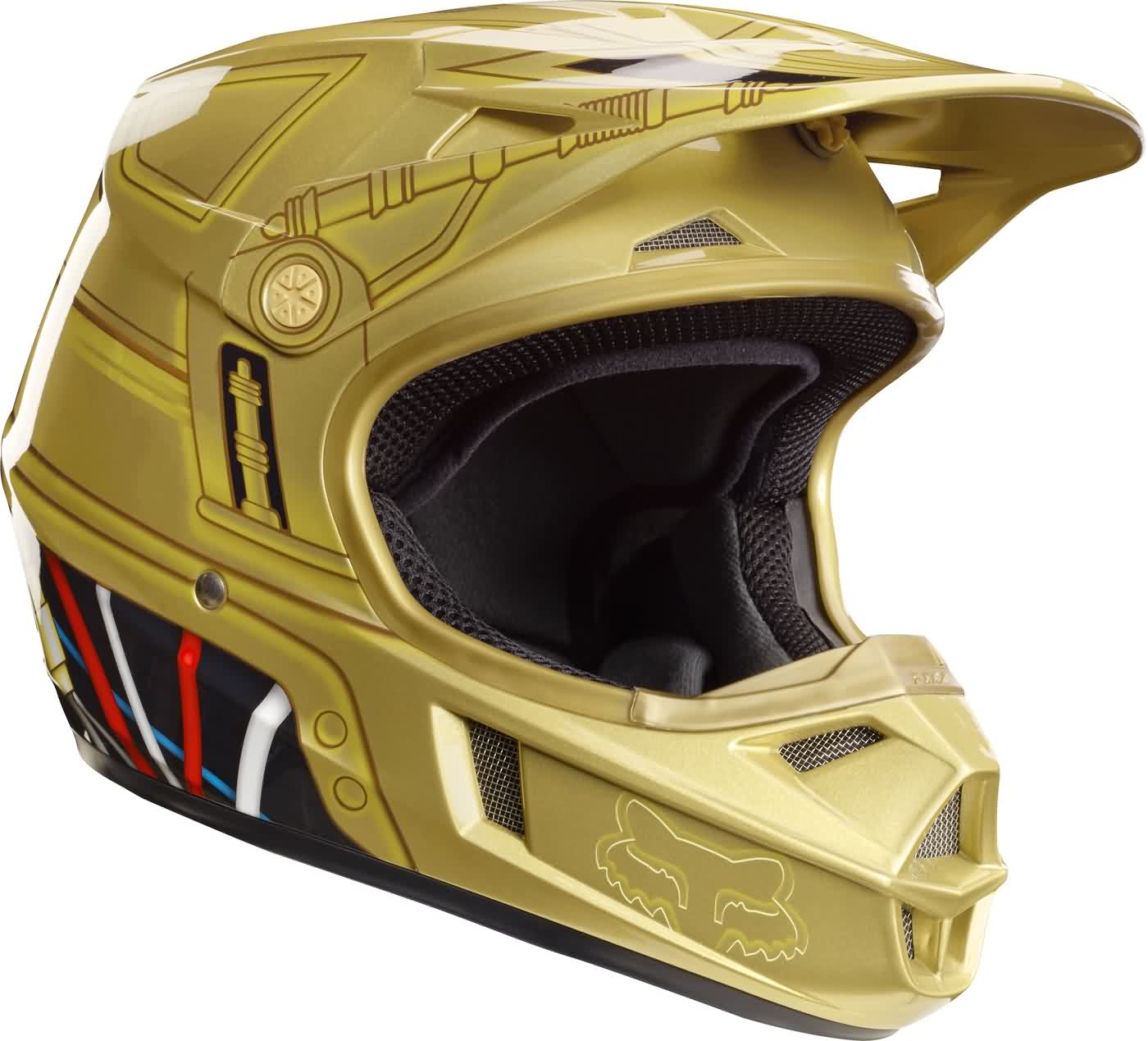 Fox Racing Star Wars C3PO Adult & Youth 2016 Motorcross Offroad Helmet