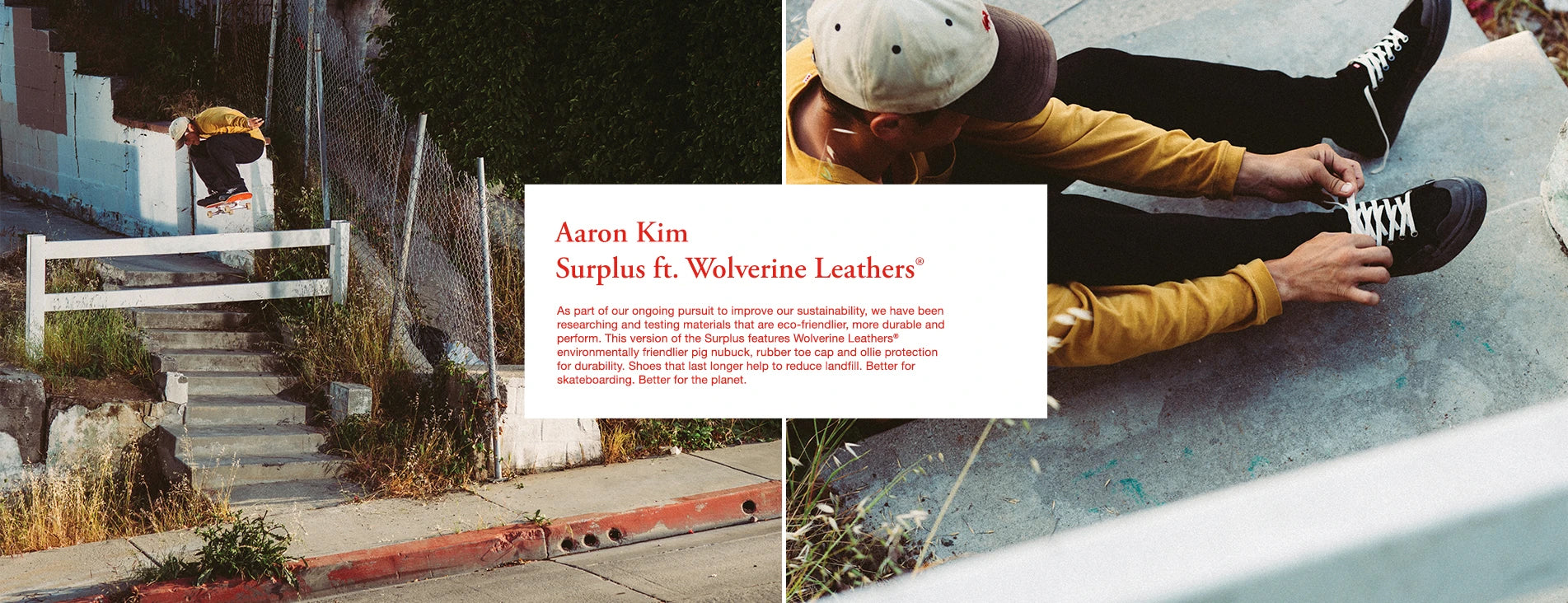 Globe Skate Shoes Collection | Aaron Kim Surplus ft. Wolverine Leathers