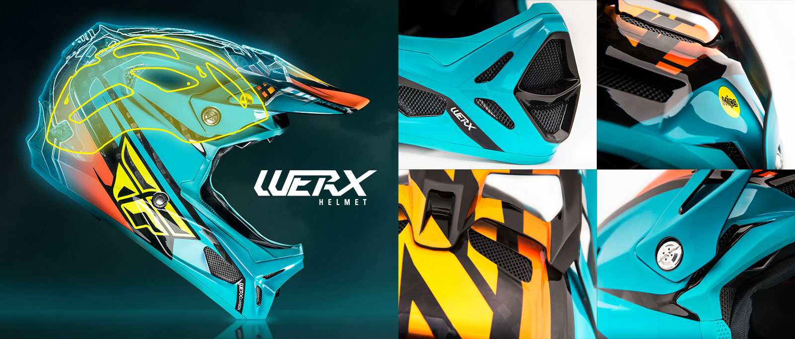 Fly Racing BMX 2019 | Werx Imprint Mountain Bicycle Racing Helmets