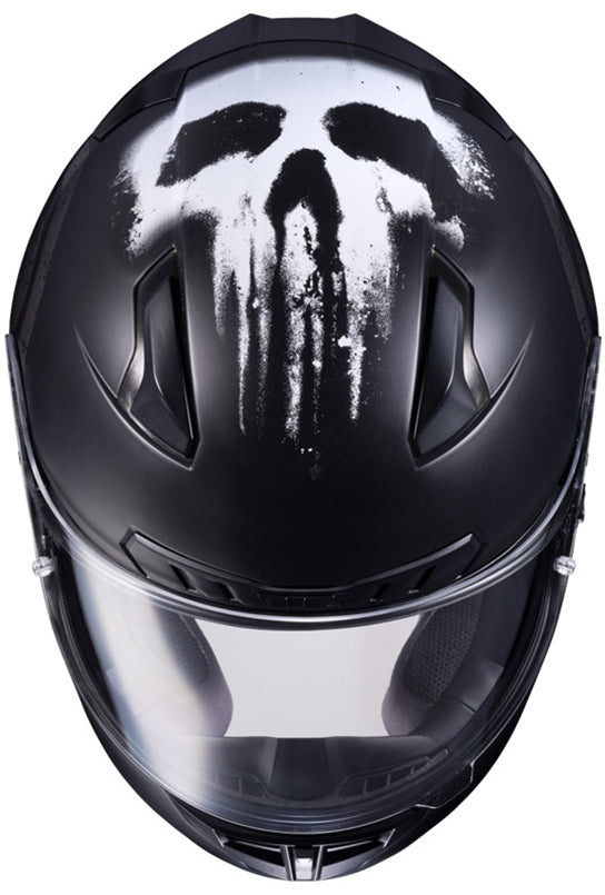  HJC RPHA 11 Pro Punisher Helmet (Large) (Black/White) :  Automotive