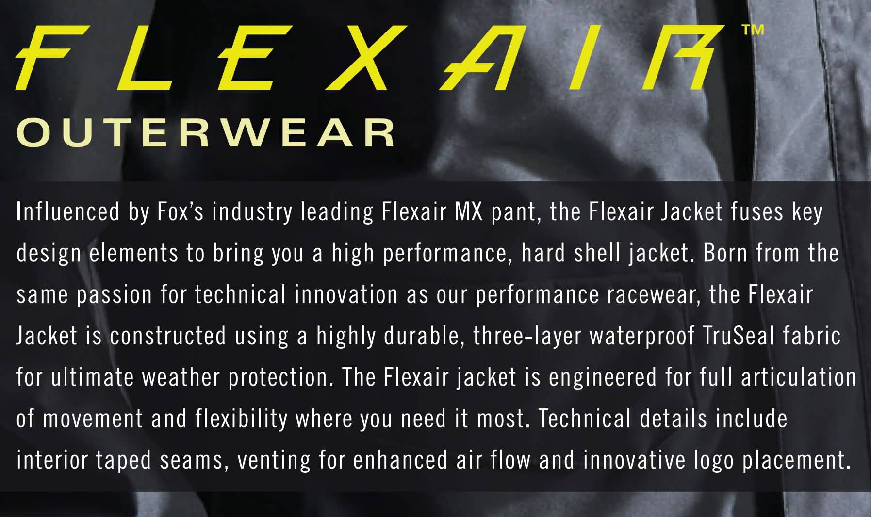 Fox Racing Fall 2016 Mens Flexair Outerwear Collection