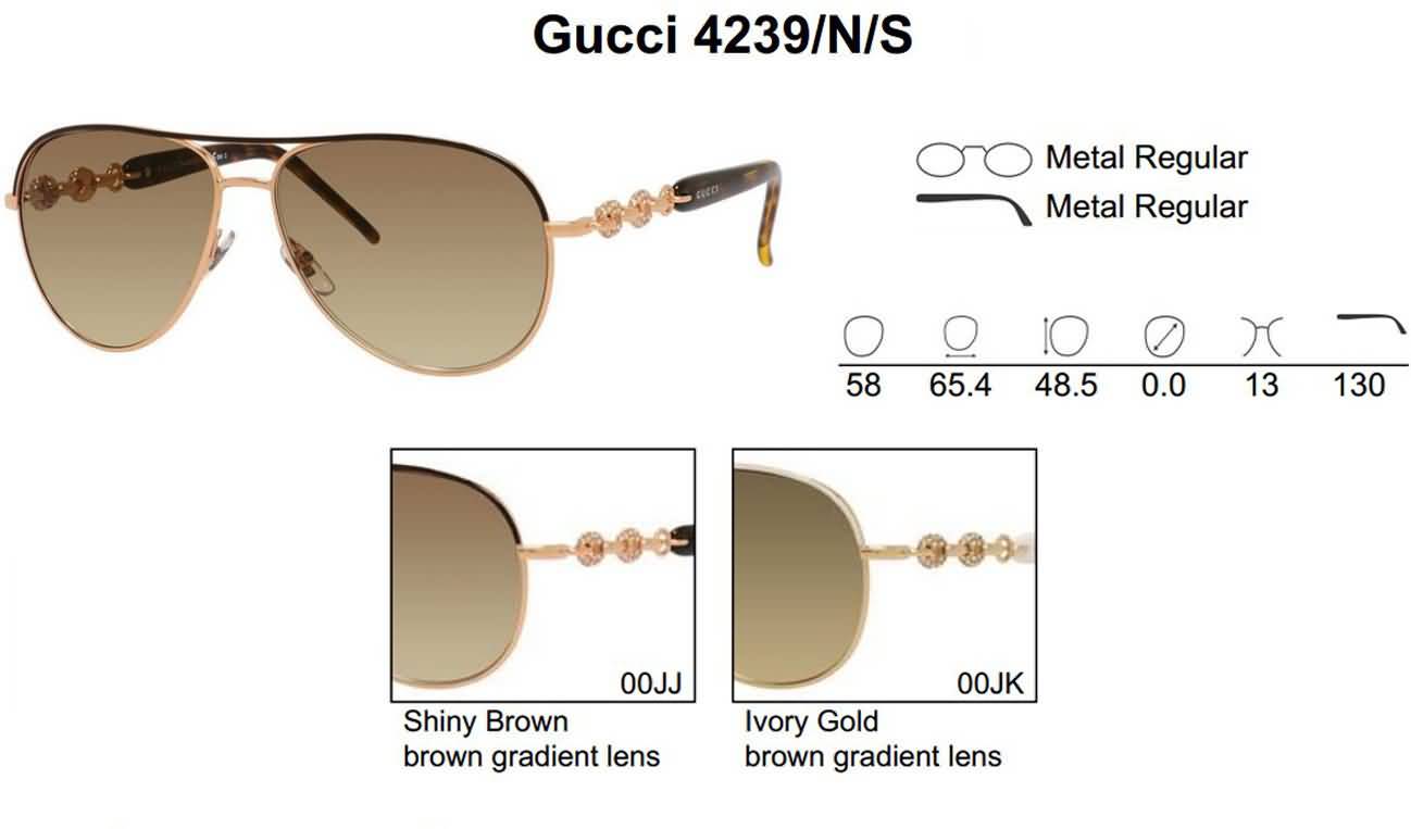 Gucci Eyewear Women's Aviator Fashion Sunglasses