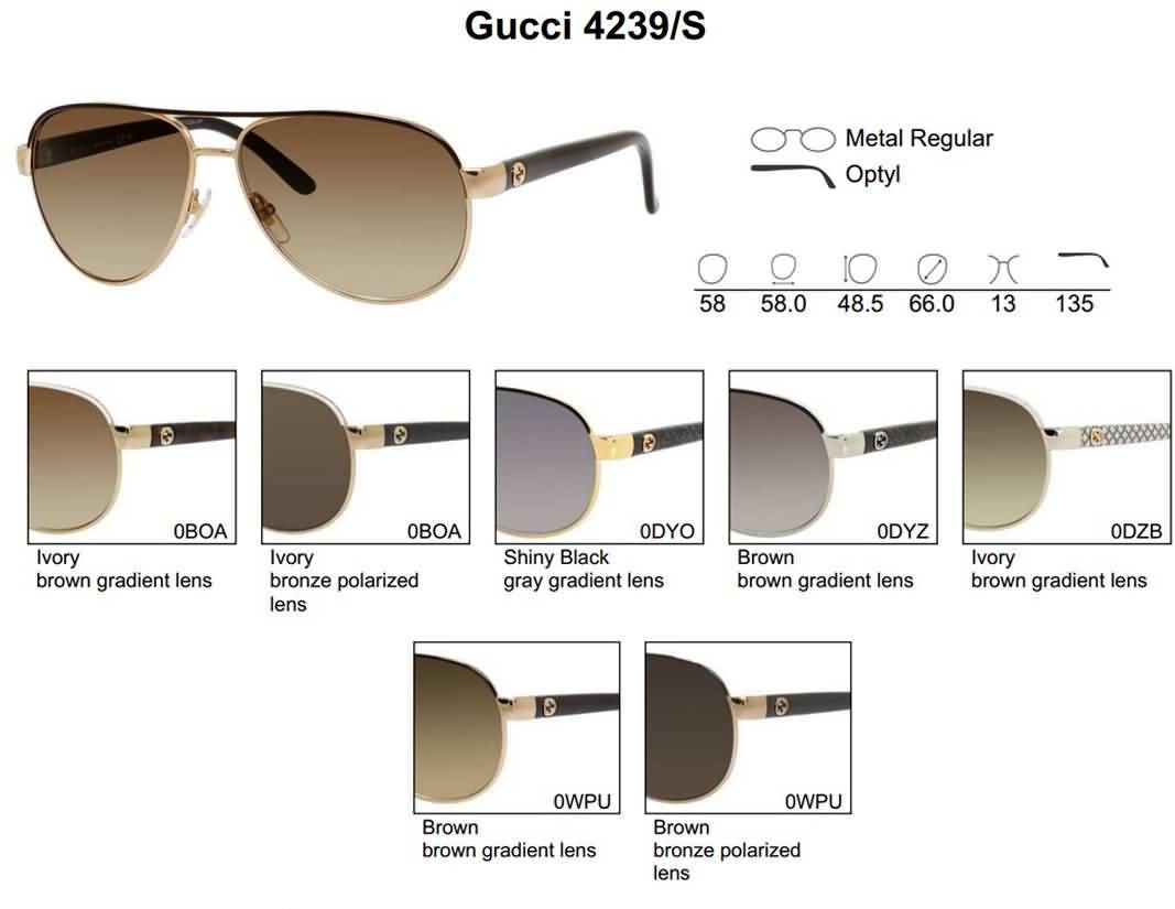 Gucci Eyewear Women's Aviator Fashion Sunglasses