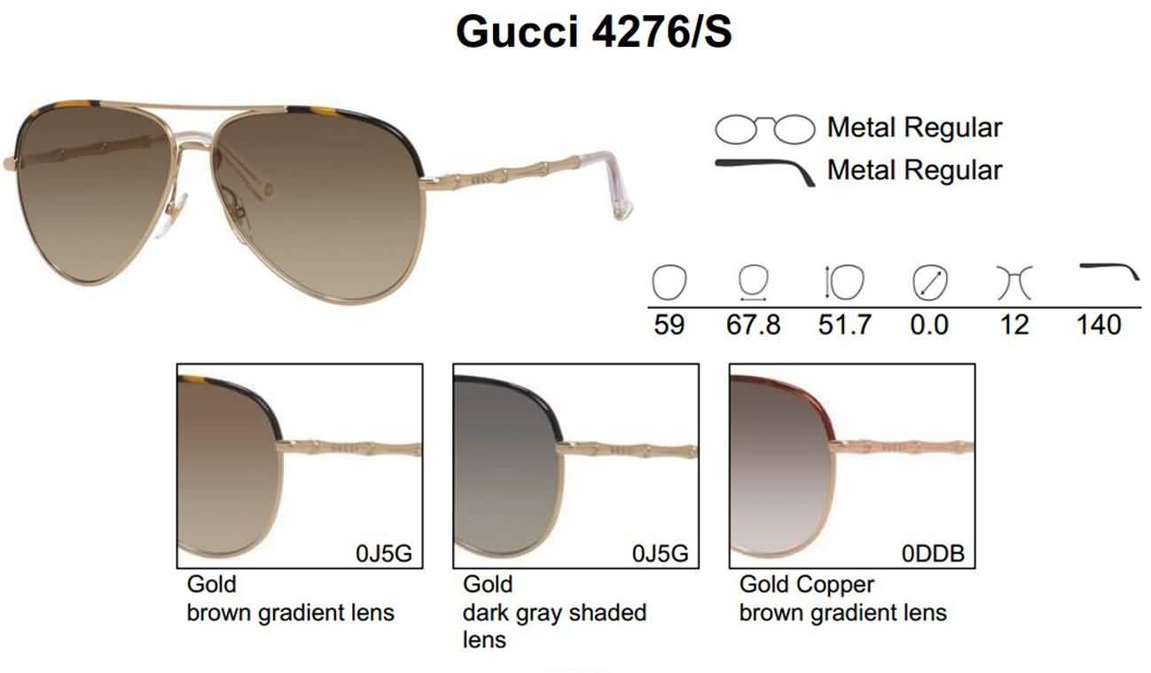 Gucci Eyewear Women's Aviator Fashion Sunglasses