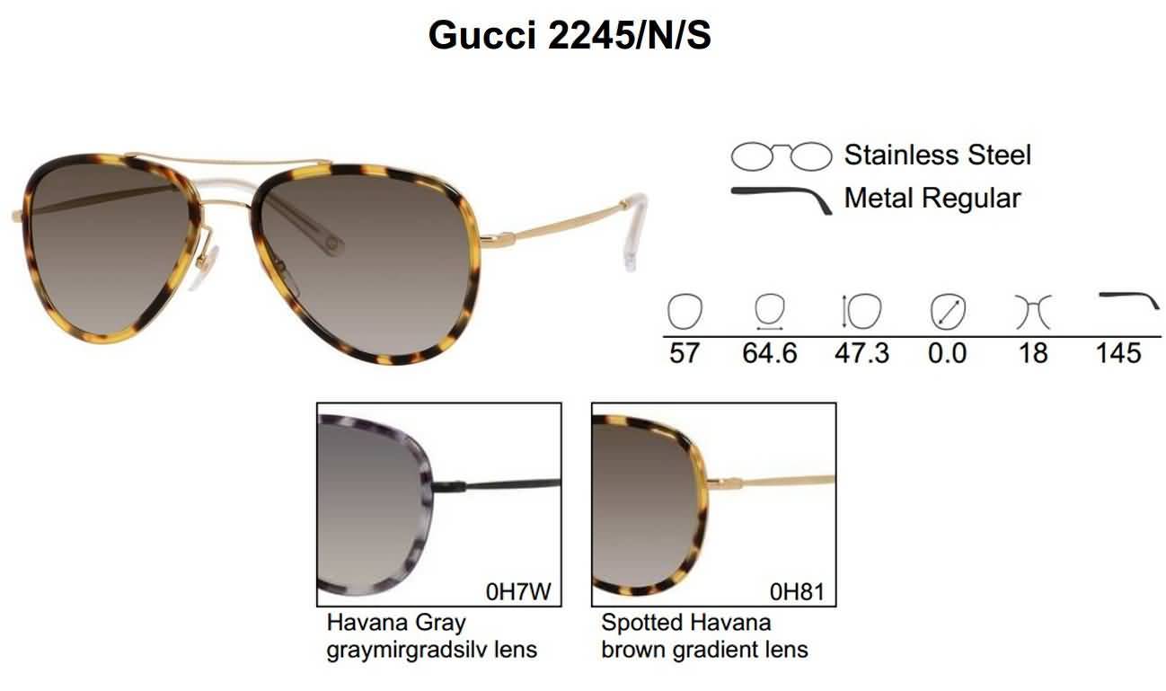 Gucci Eyewear Women's Aviator Fashion Sunglasses