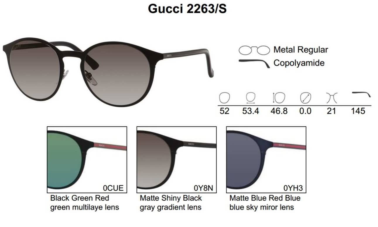 Gucci Eyewear Women's Round Fashion Sunglasses