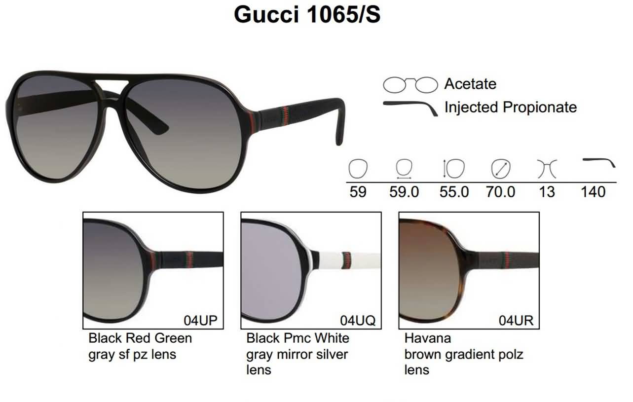 Gucci Eyewear Men's Aviator Fashion Sunglasses