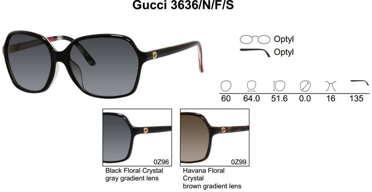 Gucci Eyewear Women's Oversized Fashion Sunglasses