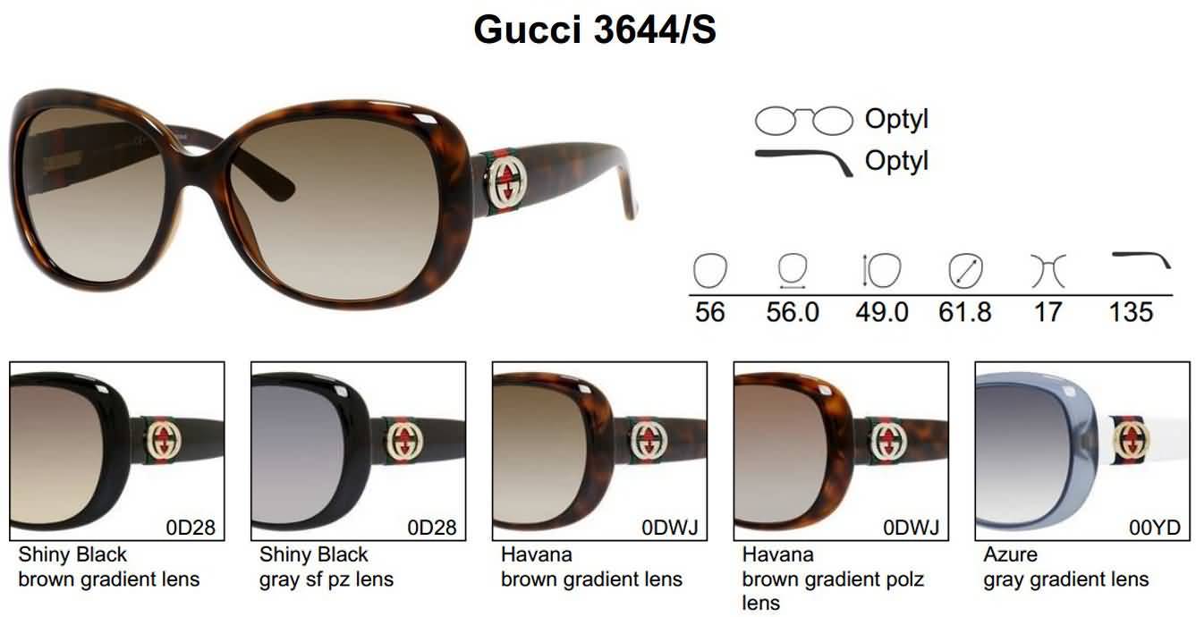 Gucci Eyewear Women's Oversized Fashion Sunglasses