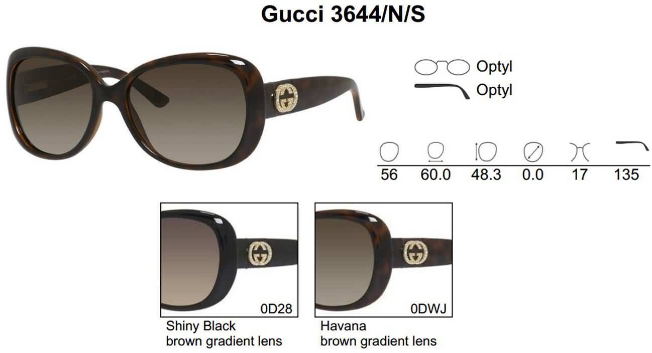 Gucci Eyewear Women's Oversized Fashion Sunglasses