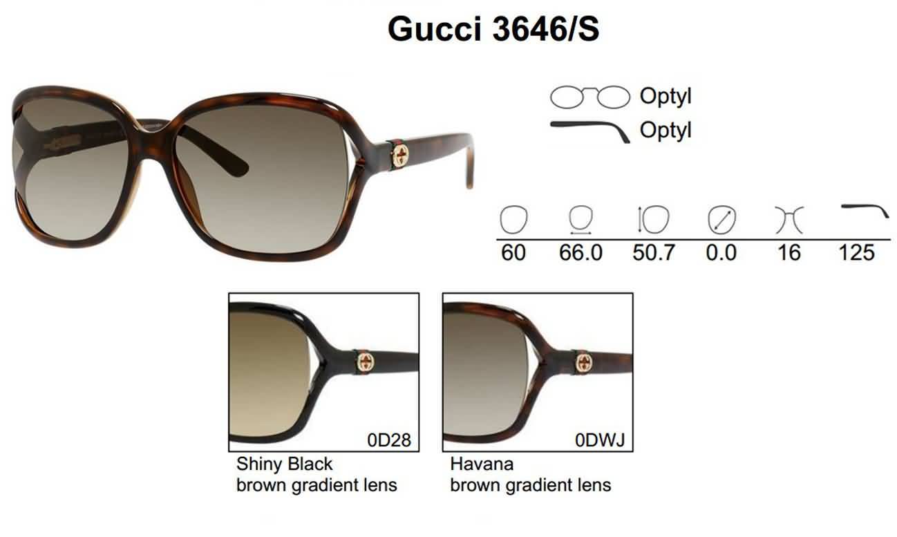 Gucci Eyewear Women's Oversized Fashion Sunglasses